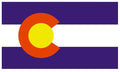 COLORADO Flag Hard Hat Sticker