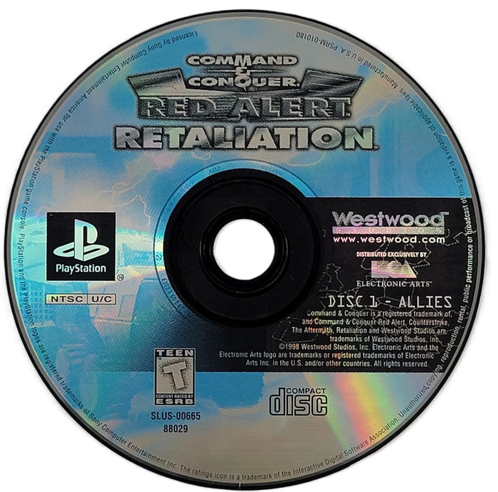 Command & Conquer: Red Alert Retaliation [2 Discs] Playstation - Video Game - Used - CaveGamers - Image 3