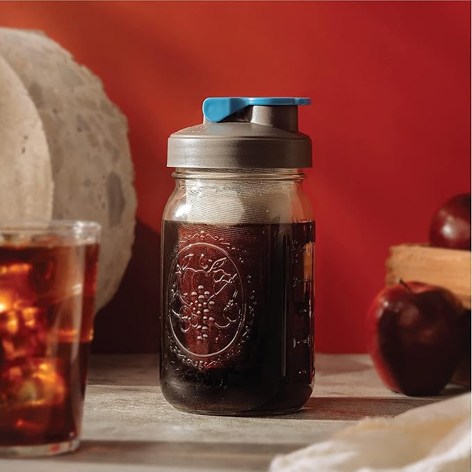 County Line Kitchen 64oz Cold Brew Coffee Maker with Leak Proof Lid - Gray
