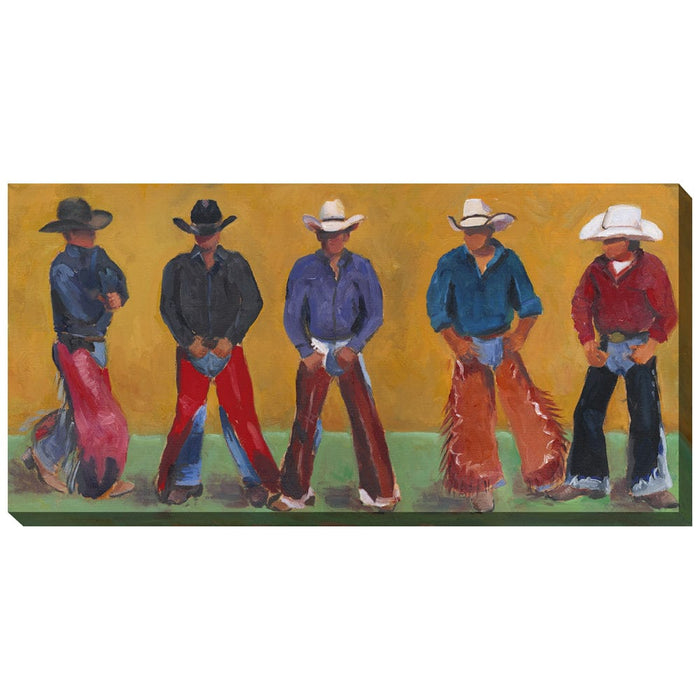 Cowboys Outdoor Canvas Art - Outdoor Art Pros