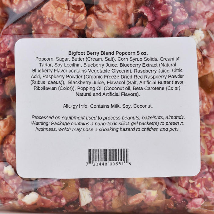 Cranberry Sweets Bigfoot Berry Blend Popcorn, 5oz ingredients