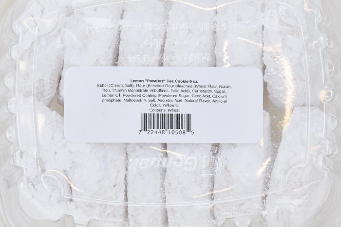 Cranberry Sweets Powderz Lemon Tea Cookies, 6oz nutrition facts