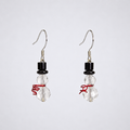 Crystal Snowman Earrings