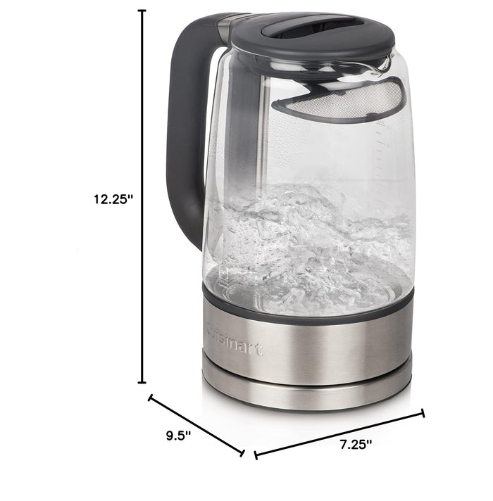 Cuisinart GK-17N Viewpro Cordless Electric Kettle, Silver 1.7 Liter