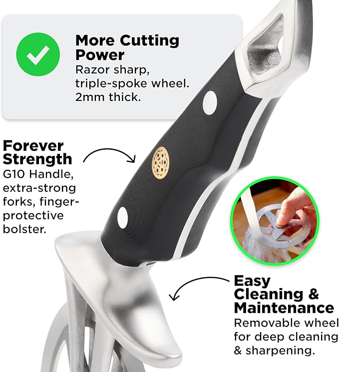 Dalstrong Orbit Razor Pizza Cutter Wheel - 304 Stainless Steel