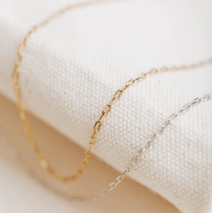 Bel Kai Small Delicate Cable Chain with delicate links and a secure lobster clasp