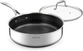 DELUXE 5 Qt Hybrid Ceramic Nonstick Deep Sauté Frying Pan & Lid