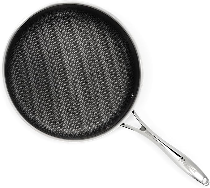 DELUXE 5 Qt Hybrid Ceramic Nonstick Deep Sauté Frying Pan & Lid