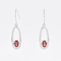 Desert Sun Gems Sunstone in Oval Earrings front