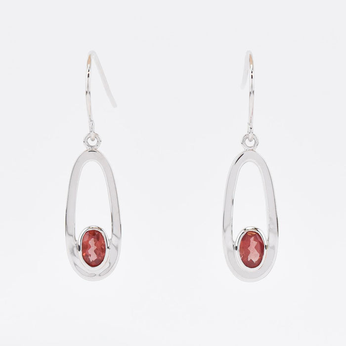 Desert Sun Gems Sunstone in Oval Earrings front