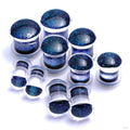 Dichroic Plugs from Gorilla Glass in Aqua
