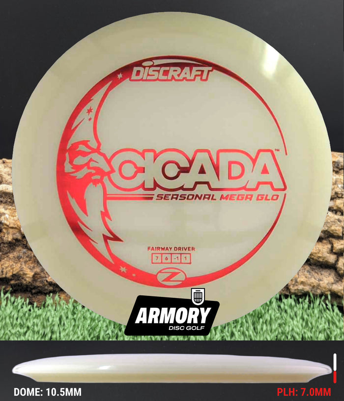 Discraft Cicada Neutron Soft Red Wavy 176.9g