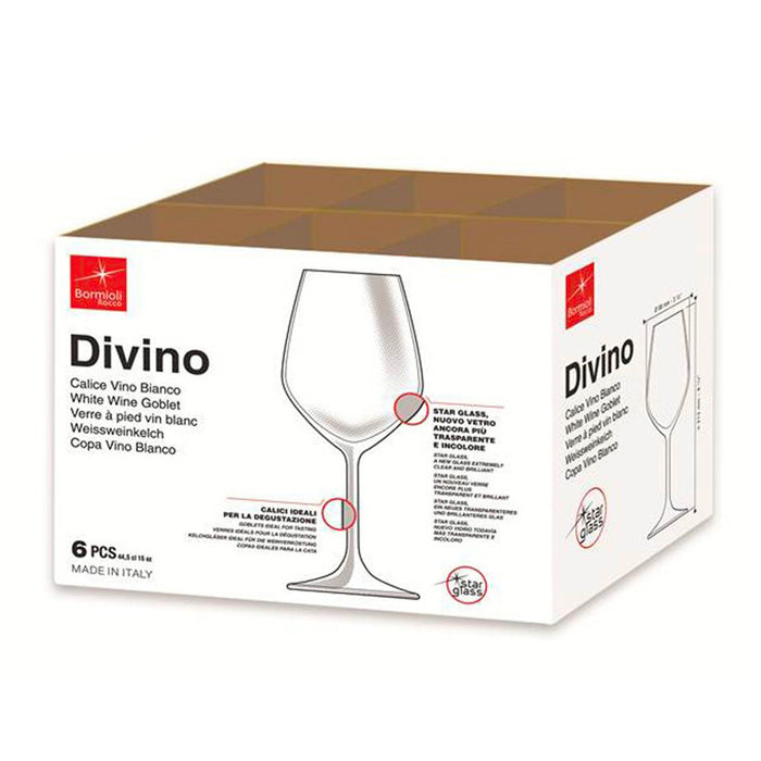 Divino Calice Vino Bianco 44,5 cl Set 6 Pz