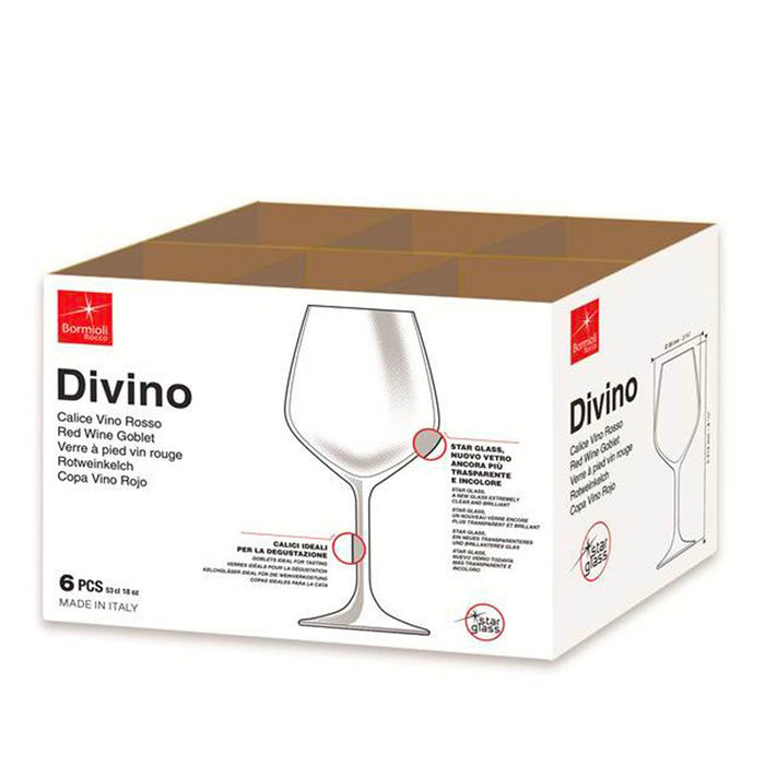 Divino Calice Vino Rosso 53 cl Set 6 Pz