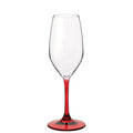 Divino Special Time Calice Flute 24 cl Gambo Rosso Set 4 Pz