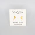 Dolphin Gold Stainless Steel Stud Earrings