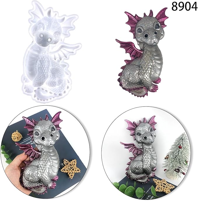 Dragon Series wall Mounted Sign epoxy Resin Silicone Mold 8904+9572+9586