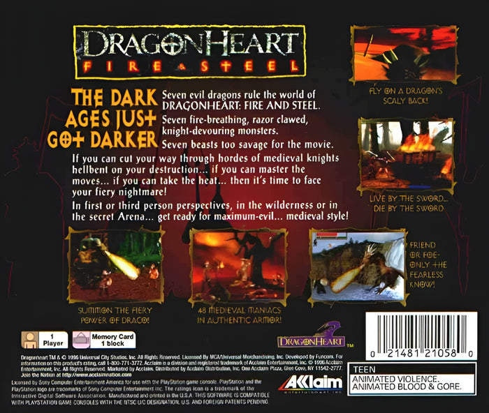 Dragonheart Fire & Steel Playstation - Video Game - Used - CaveGamers - Image 2