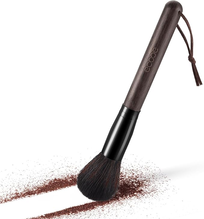 ecooe Coffee Grinder Cleaning Brush, Barista Brush Espresso Machine Accessories, Wood Handle Coffee Machine Accessory Cleaning Brista Brush with Lanyard, Coffee Tool for Barista Bean Grain Coffee Tool