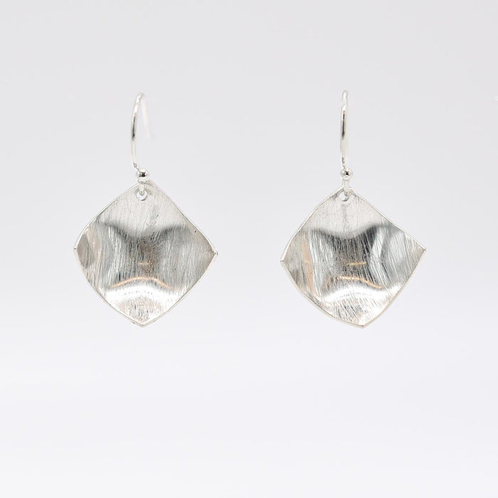 Elizabeth Jewelry Silver Square Cup Earrings