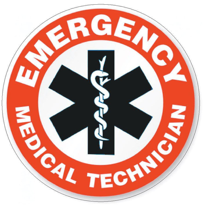 Red and Black EMT Sticker