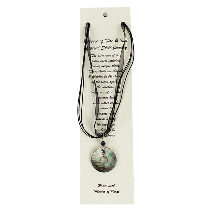 Essence of Fire & Sea Pearl Peacock Necklace