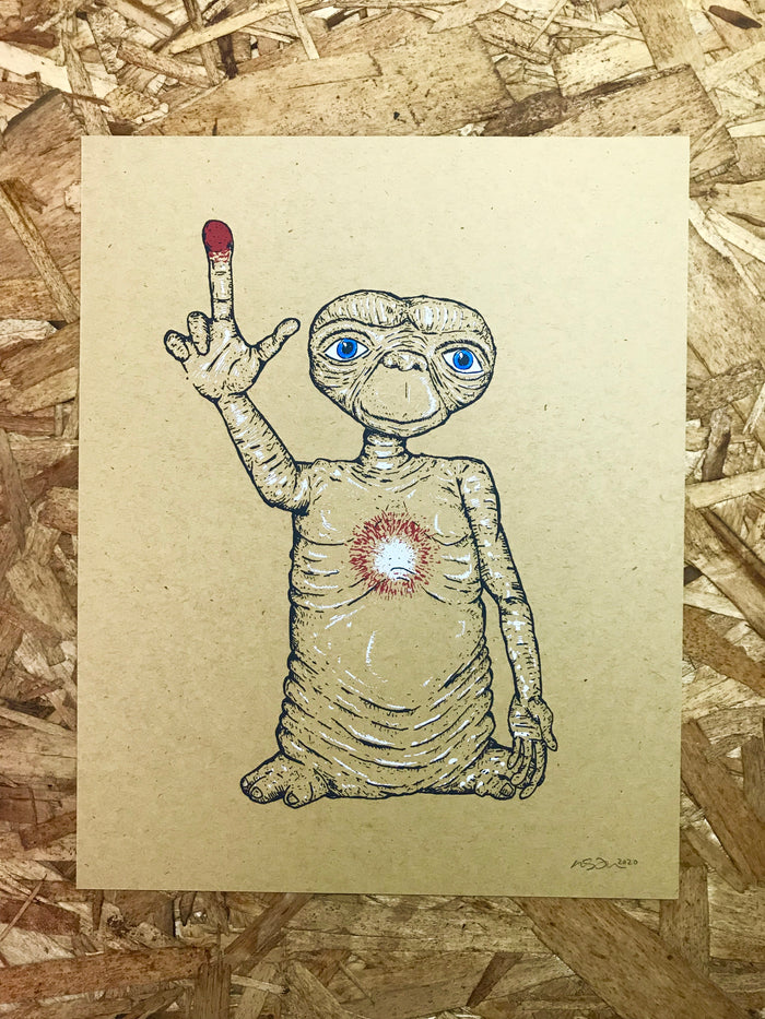 E.T. 8x10in Screen Print