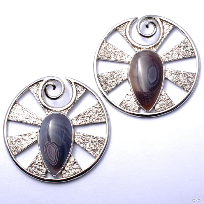 Eye of Shiva with Stone Cabochon from Diablo Organics with Botswana Agate