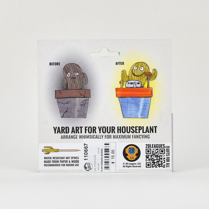 Fancy Plants Gnomes Diorama Kit back