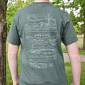 Find Little Bigfoot Oregon T-Shirt on model