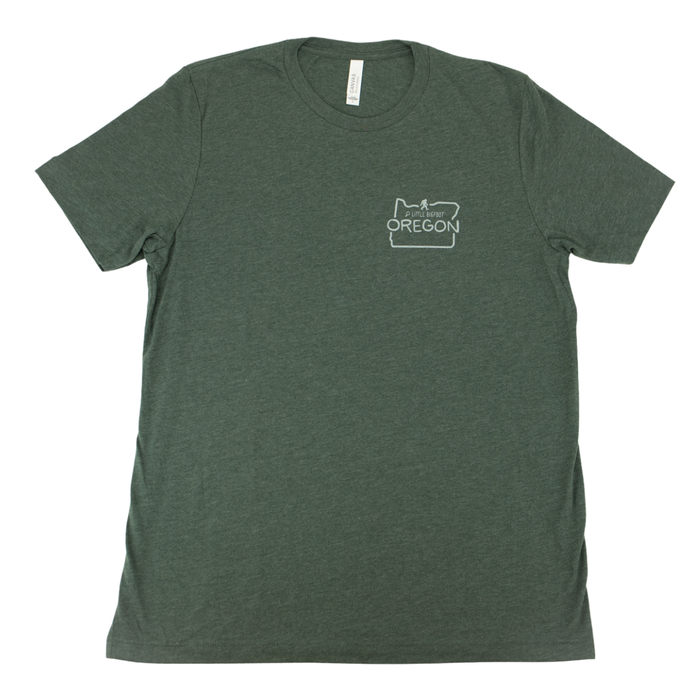 Find Little Bigfoot Oregon T-Shirt front