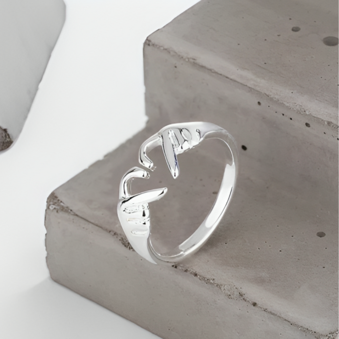 FINGER HEART RING (ADJUSTABLE) - Alonna's Legging Land