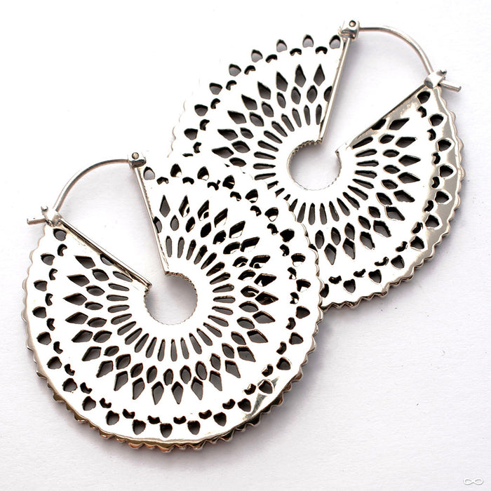 Forte Earrings from Maya Jewelry in White Brass