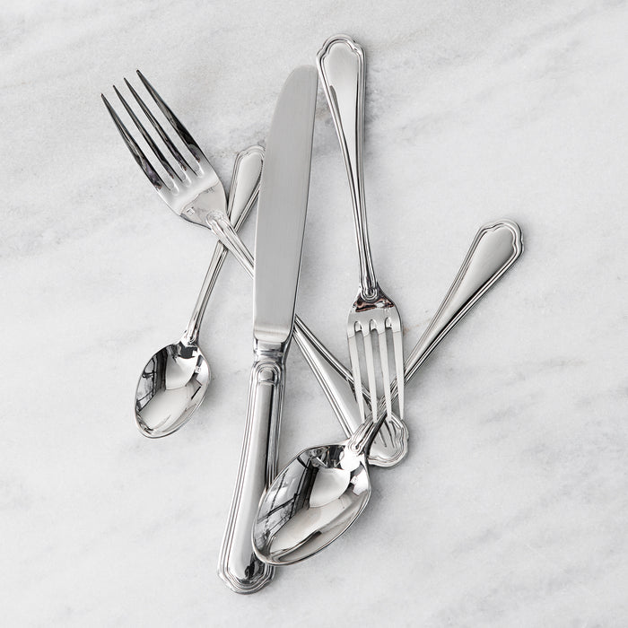 Fortessa 1.5.110.00.003 Medici 6 13/16" 18/10 Stainless Steel Extra Heavy Weight Bouillon Spoon - 12/Pack