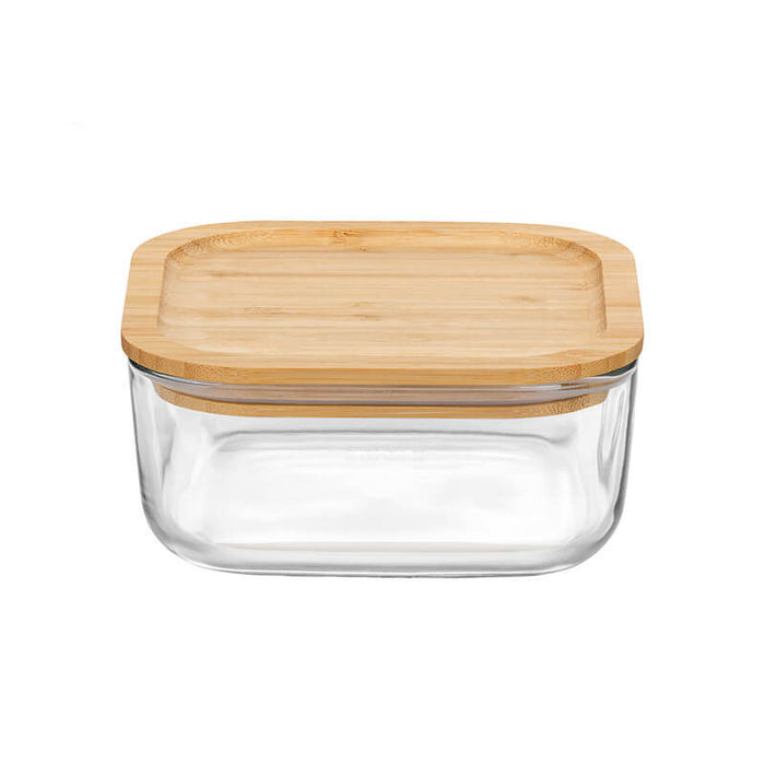 Frigoverre Bamboo 10x10 cm Contenitore Per Alimenti Quadra