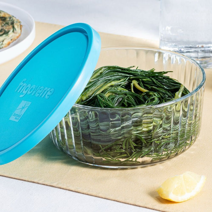 Frigoverre Brillante Contenitore Per Alimenti Rotondo  In Vetro Set 3 Pz