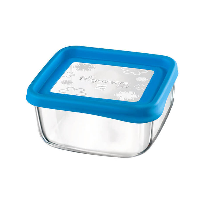 Frigoverre Fun 15x15 cm Contenitore Per Alimenti Quadra Blu