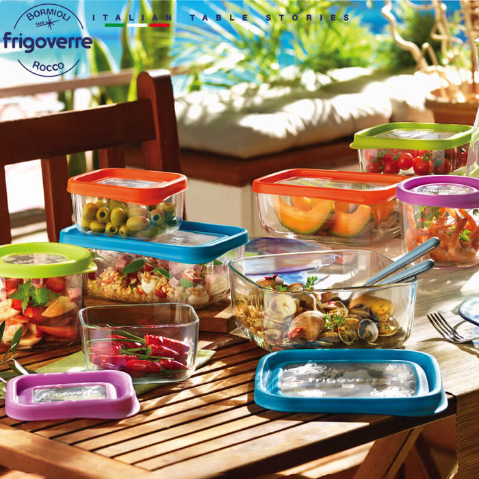 Frigoverre Fun 19x19 cm Contenitore Per Alimenti Quadra Verde