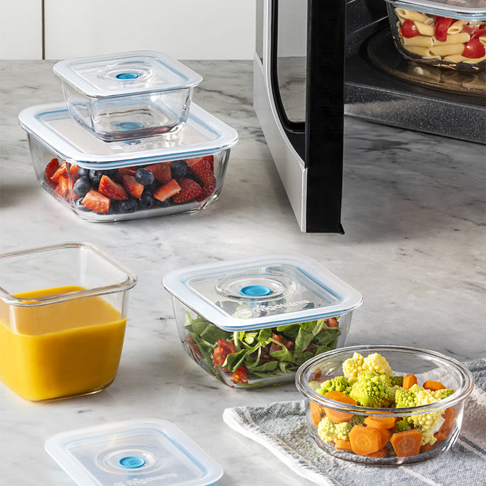 Frigoverre Smart Contenitore Per Alimenti Quadrato 18x18 cm In Vetro
