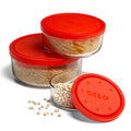 Gelo Set 3 pz Contenitore Per Alimenti Rosso