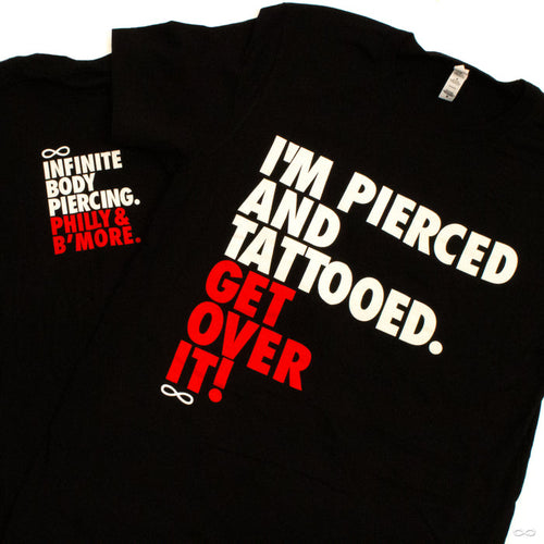"Get Over It" T-Shirt in black