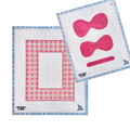 Gingham Bow Frame - Pink