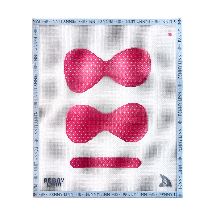 Gingham Bow Frame - Pink