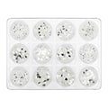 Glitter Set - NGS-013 - Silver Shapes   Naio Nails