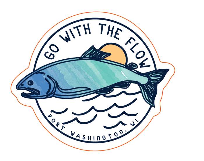 Go with the Flow Sticker