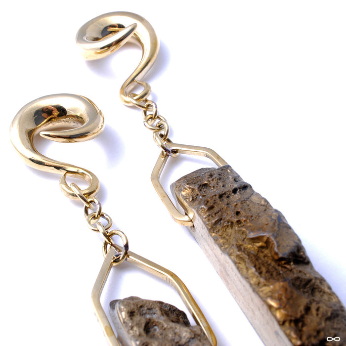 Gold Titanium Dipped Chalcedony from Diablo Organics