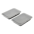 GoodCook Set of 2 Nonstick Steel 13" x 9" Cake Baking Pans with Covers, Gray