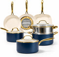 Gotham Steel 12 Pc Pots and Pans Set Non Stick Ceramic Cookware Set