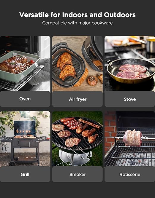 GoveeLife Smart Wireless Meat Thermometer Digital 2 Probes with App Alarm