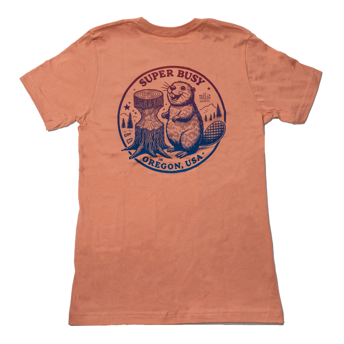 Graflectics Super Busy Beaver in Oregon T-Shirt